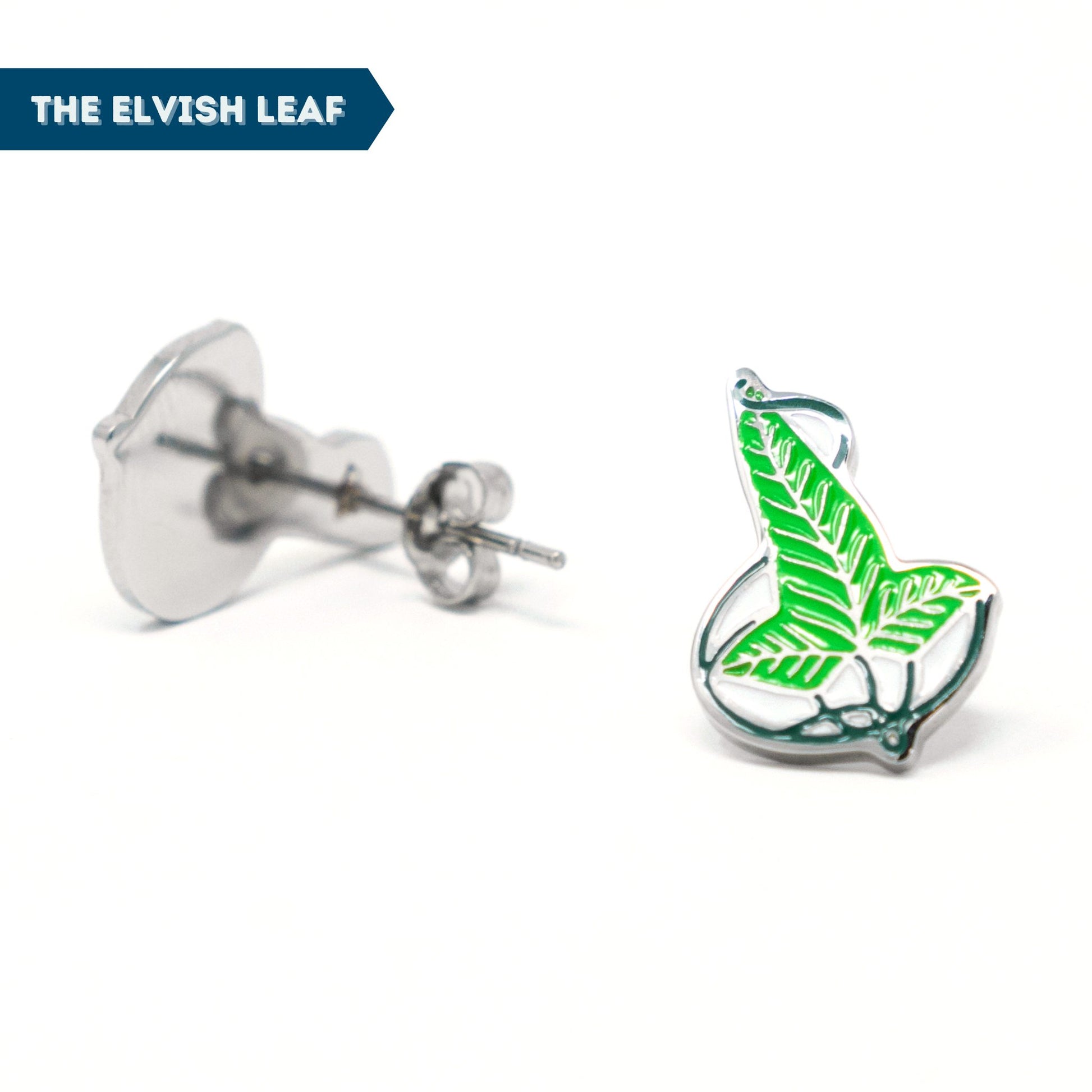 Halfling's Blade + Elvish Leaf Earrings
