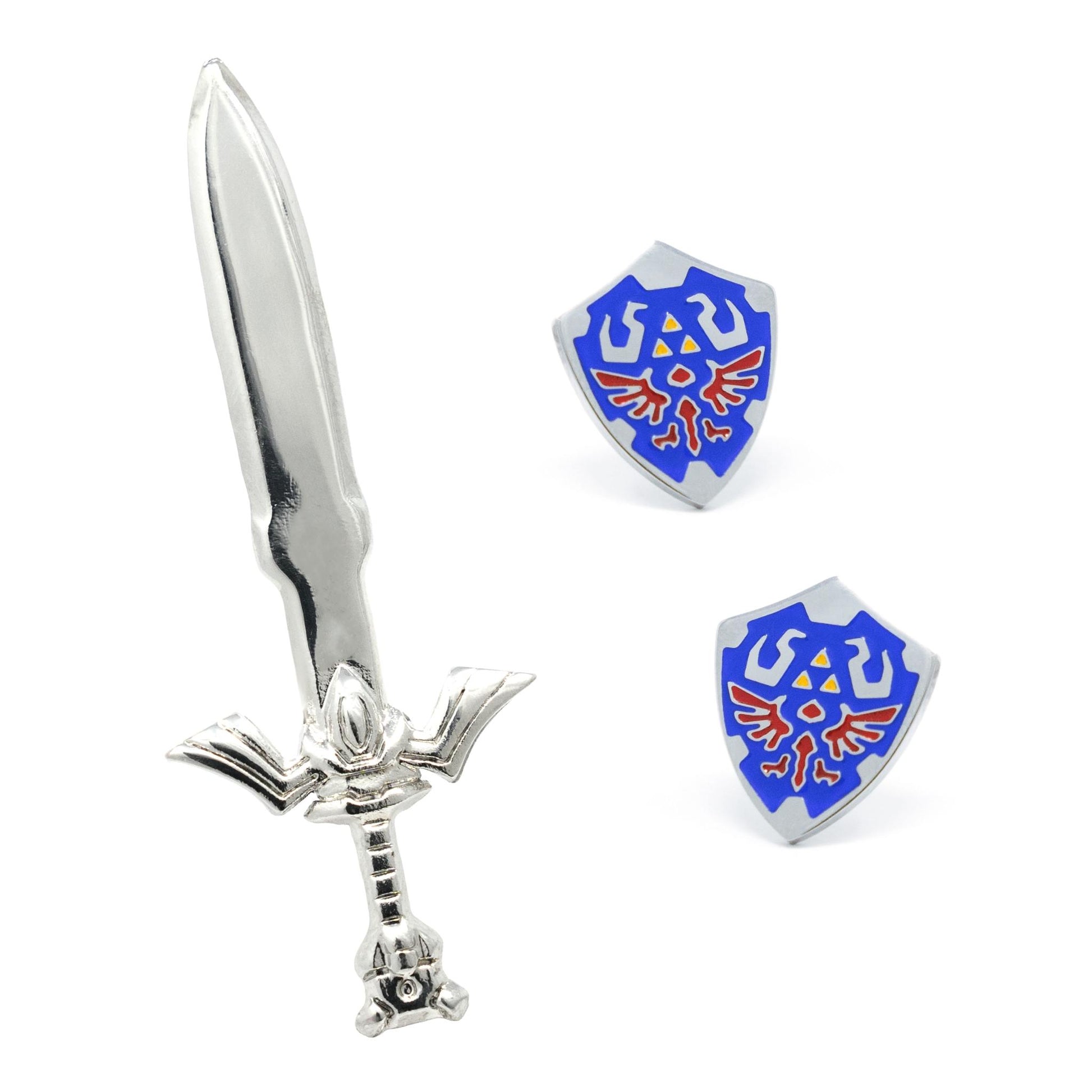 Hero's Sword + Royal Shield Earrings