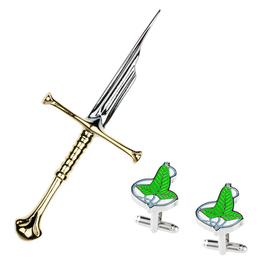 King's Blade + Elvish Leaf Cufflinks