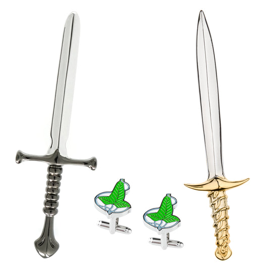 King's Blade REFORGED + Halfling's Blade + Elvish Leaf Cufflinks