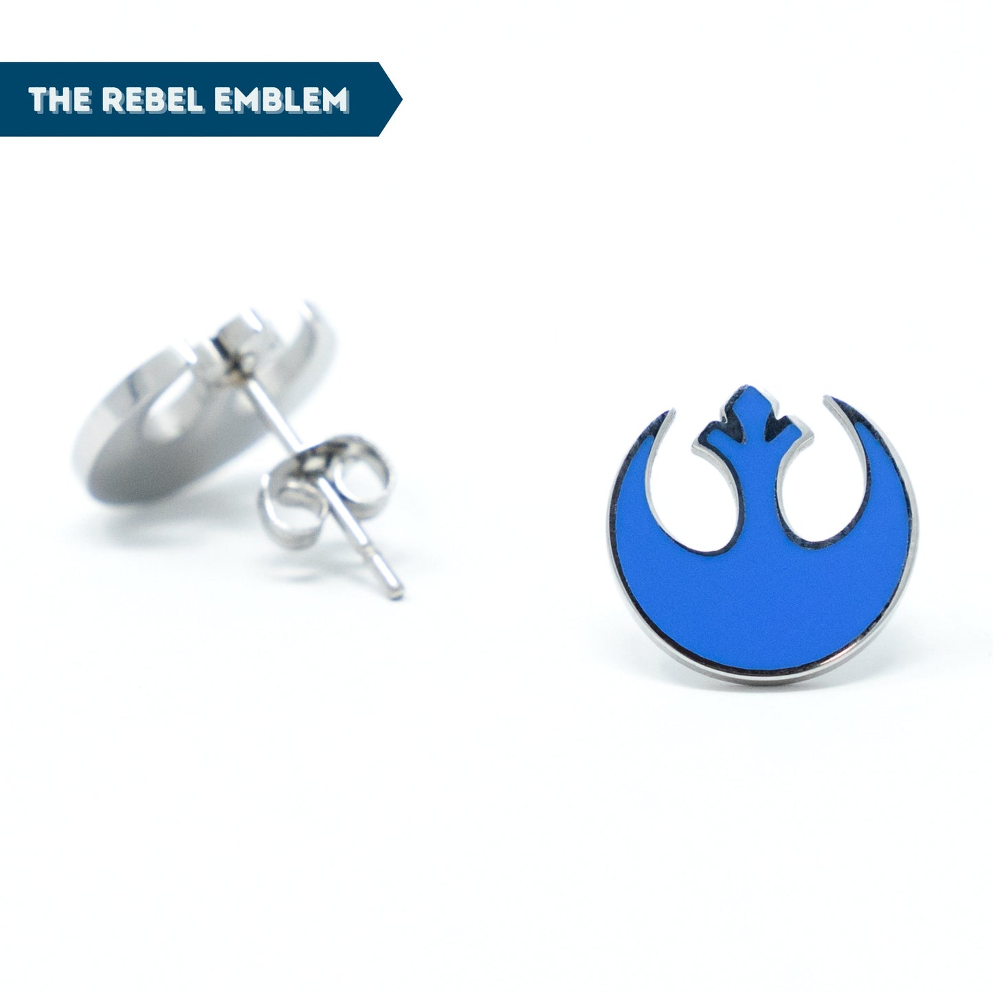 Light Laser Sword + Rebel Emblem Earrings